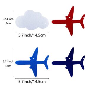 SaktopDeco 2 Pack Airplane Cloud Garland Plane Banner Airplane Party Supplies Plane Aviation Themed Birthday Party Decorations Supplies