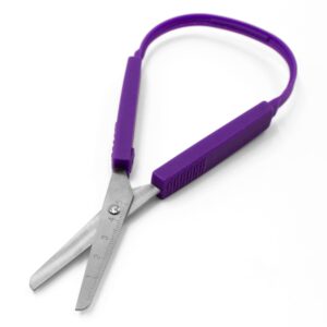 Ashton and Wright - Self-Opening Scissors with Protective Guard - Purple - Ambidextrous - Pack of 2