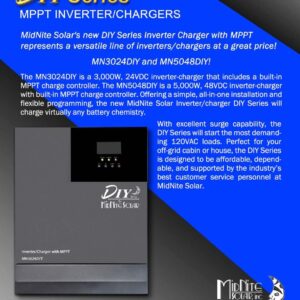 MidNite Solar MN5048DIY MPPT Inverter/Charger 120VAC 48VDC 5000W