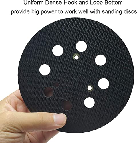 5 Inch 8 Hole Hook and Loop Replacement Sander Pad for Makita BO5010, BO5030, BO5031, BO5041, XOB01 Random Orbital Sanders