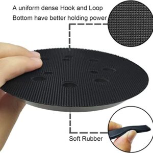 5 Inch 8 Hole Hook and Loop Replacement Sander Pad for Makita BO5010, BO5030, BO5031, BO5041, XOB01 Random Orbital Sanders