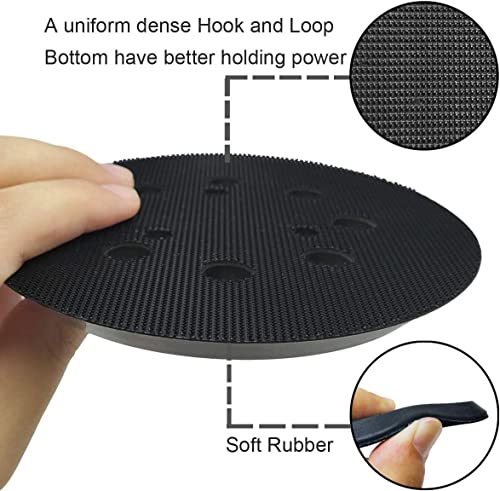 5 Inch 8 Hole Hook and Loop Replacement Sander Pad for Makita BO5010, BO5030, BO5031, BO5041, XOB01 Random Orbital Sanders