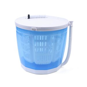 Mini Spin Dryer & Manual Washing Machine,2 in 1 Non-Electric Clothes Spin Dryer,Traveling Manual Outdoor Washer Spin Dryer