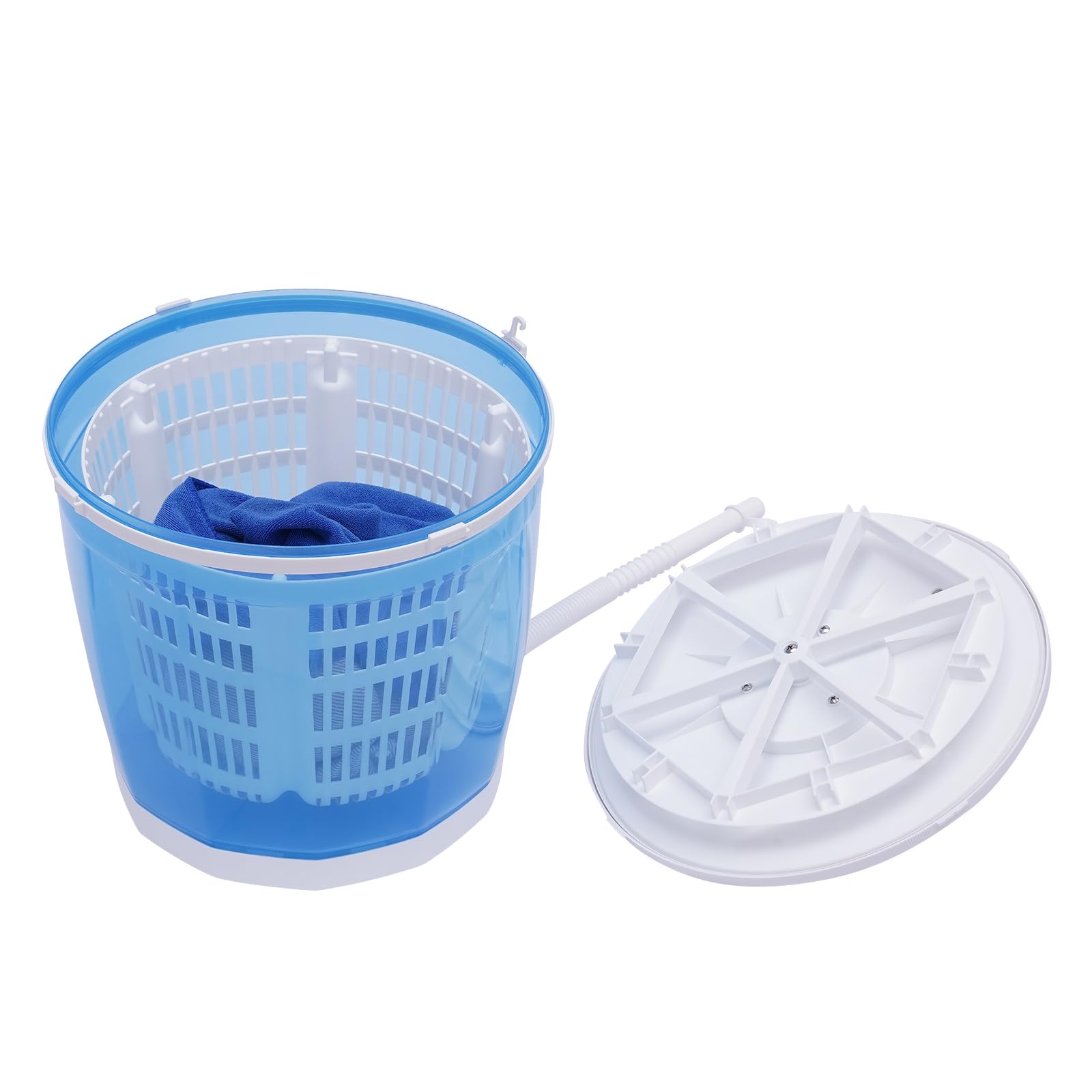 Mini Spin Dryer & Manual Washing Machine,2 in 1 Non-Electric Clothes Spin Dryer,Traveling Manual Outdoor Washer Spin Dryer