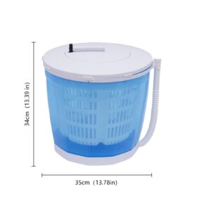 Mini Spin Dryer & Manual Washing Machine,2 in 1 Non-Electric Clothes Spin Dryer,Traveling Manual Outdoor Washer Spin Dryer