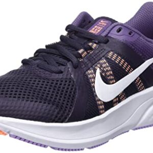 Nike Womens Swift 2 Running Shoe - Dark Purple/White (Dark Purple/White, us_Footwear_Size_System, Adult, Women, Numeric, Medium, Numeric_7_Point_5)