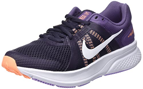 Nike Womens Swift 2 Running Shoe - Dark Purple/White (Dark Purple/White, us_Footwear_Size_System, Adult, Women, Numeric, Medium, Numeric_7_Point_5)