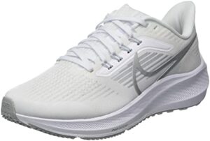 nike women's sneaker, white metallic silver pure platinum, 9.5