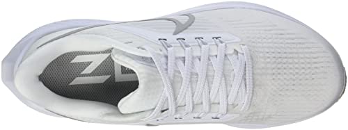 NIKE Women's Sneaker, White Metallic Silver Pure Platinum, 9.5