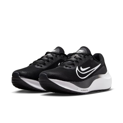 NIKE Women's Sneaker, Black White, 11