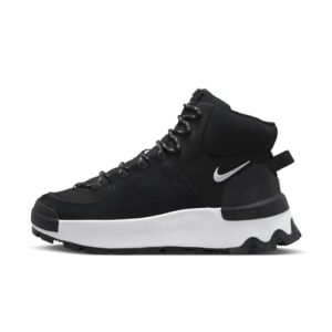 NIKE Women's Sneaker, Black White Black, 8