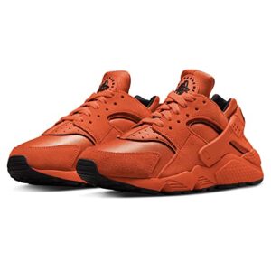 Nike Womens Air Huarache Run Sneakers, Rush Orange/Black/Guava Ice, 6 US