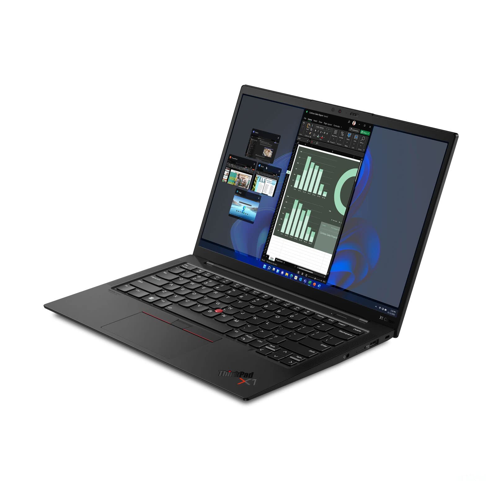 Lenovo ThinkPad X1 Carbon Gen 10 Intel Core i7-1280P, 14C, 14" WUXGA (1920x1200) IPS 400nits Anti-Glare, Touch, 32GB RAM, 1TB NVMe SSD, Backlit KYB Fingerprint Reader, Win11 Pro
