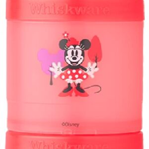 Whiskware Disney Stackable Snack Containers for Kids and Toddlers, 3 Stackable Snack Cups for School and Travel, Minnie and Daisy