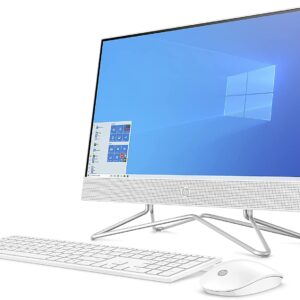 HP 2022 22-inch FHD All-in-One Desktop Computer - Quad-Core Intel Pentium J5040-16GB DDR4 RAM-512GB SSD - WiFi Bluetooth RJ45 LAN - Windows 11 Pro - Snow White w/RATZK 32GB USB