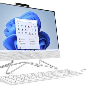 HP 2022 22-inch FHD All-in-One Desktop Computer - Quad-Core Intel Pentium J5040-16GB DDR4 RAM-512GB SSD - WiFi Bluetooth RJ45 LAN - Windows 11 Pro - Snow White w/RATZK 32GB USB