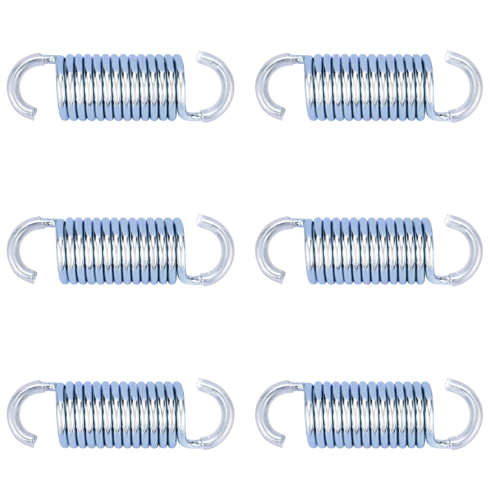 JIALIA GUPO 2-1/4inch(6Pcs) Protective Coated Replacement Furniture Tension Springs for Recliner Sofa Bed, Metallic, (TH-2-!/4(2.5))