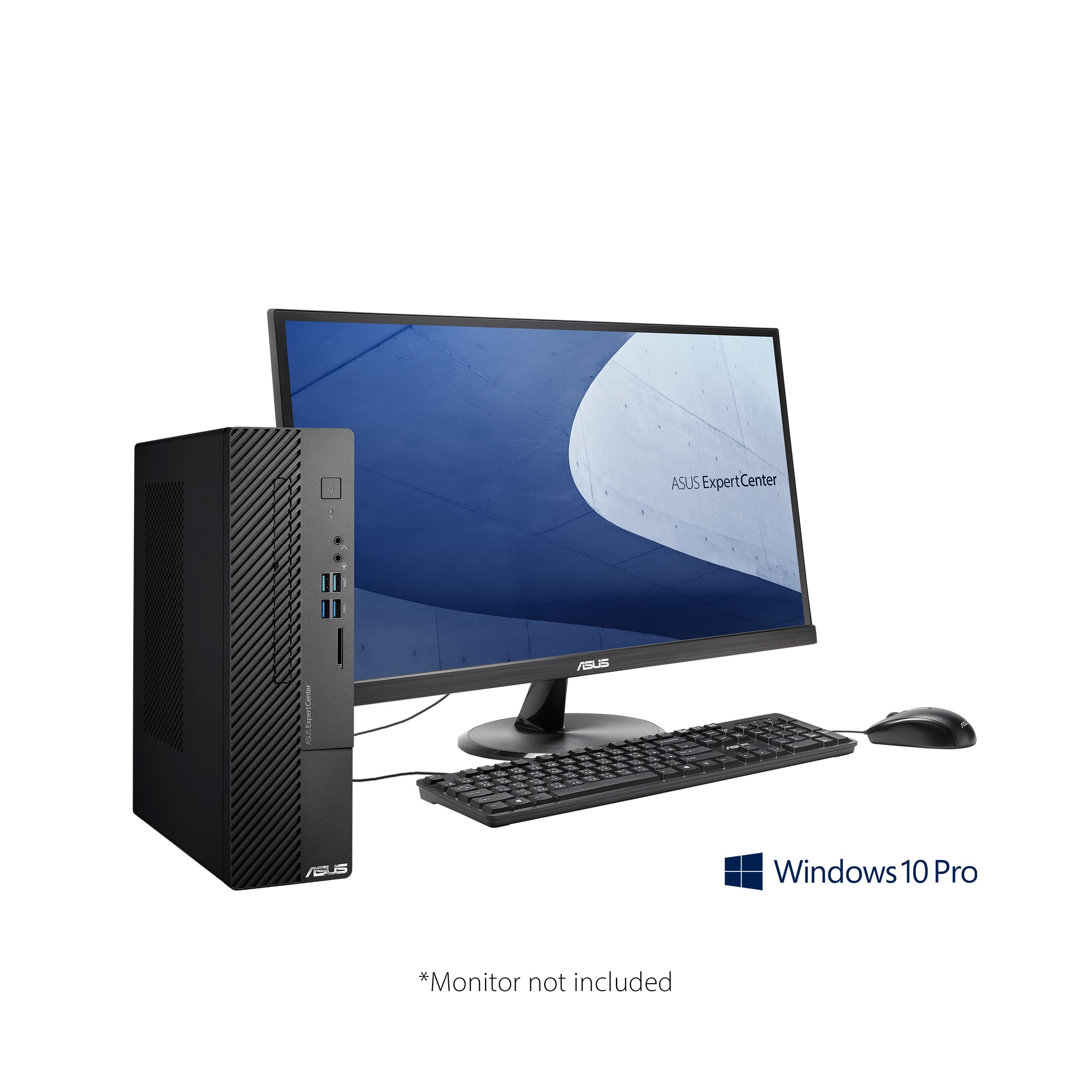 ASUS ExpertCenter D500SC Small Form Factor Desktop PC, Intel Core i5-11400, 8GB DDR4 RAM, 256GB PCIe SSD, TPM, Windows 10 Pro, Black, D500SC-XH502