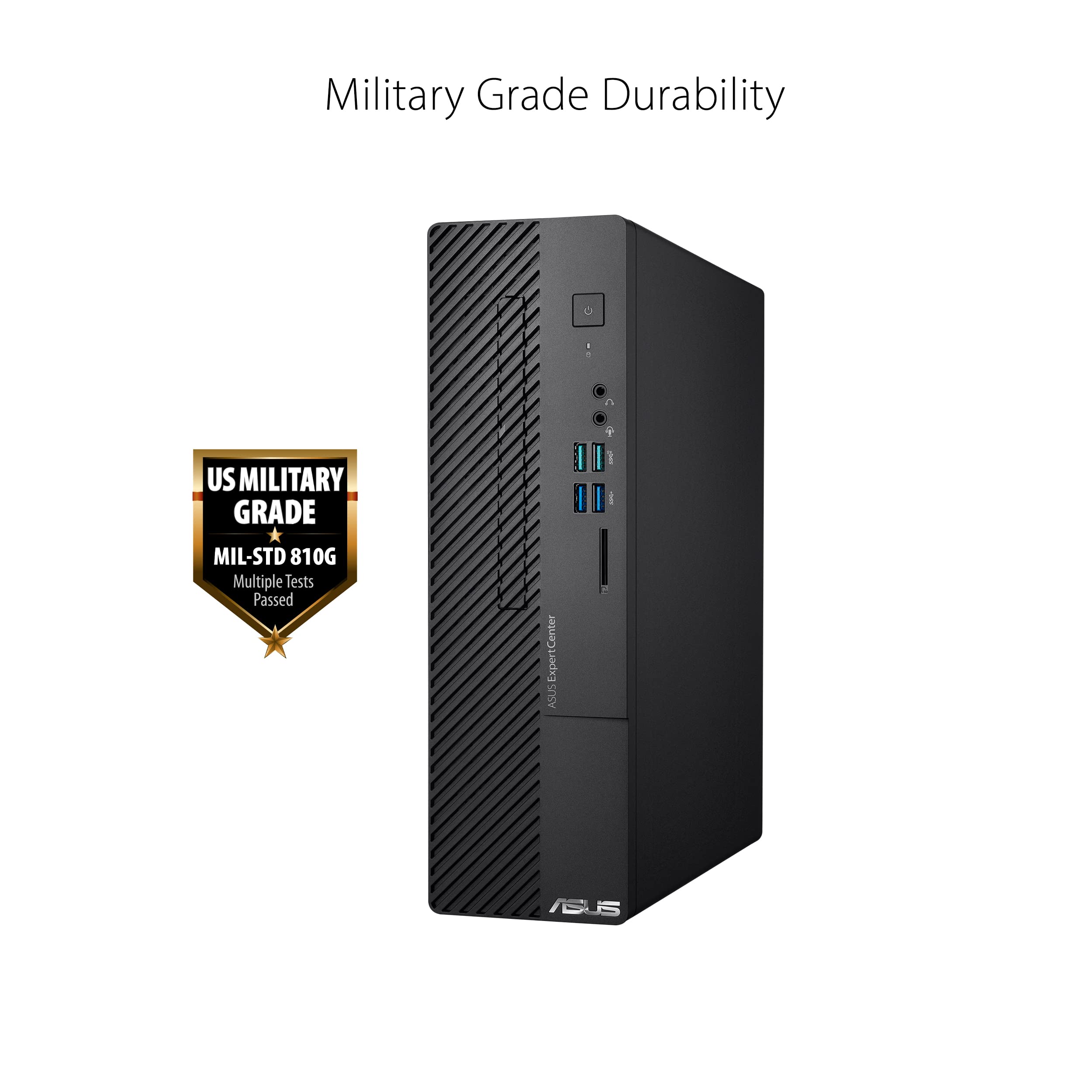 ASUS ExpertCenter D500SC Small Form Factor Desktop PC, Intel Core i5-11400, 8GB DDR4 RAM, 256GB PCIe SSD, TPM, Windows 10 Pro, Black, D500SC-XH502