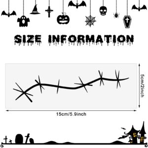 20 Sheets Halloween Stitches Tattoo Stickers Fake Scars Temporary Tattoos Horror Cosplay Accessories for Adult Kids Girls Gifts Halloween Party Decor