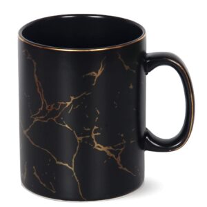 harebe 24 oz ceramic extra large black coffee mug with handle,oversized hot tall latte mugs,dishwasher safe big capacity giant mug for men women