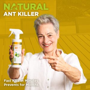 EcoVenger Ant Killer & Crawling Insect Killer (Citrus Scent) 16 OZ, Kills Fast in Minutes, Also Kills Spiders, Centipedes & More, Repels with Residual, Natural & Non-Toxic, Children & Pets Safe…