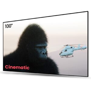 awol vision 100" ust projector screen for bright day light using, 85% ambient light rejecting (alr) fresnel projector screen for ultra short throw projector, fixed frame, active 3d, hdr -d100