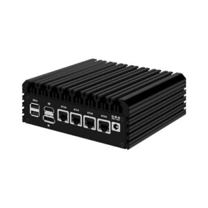 HUNSN Micro Firewall Appliance, Mini PC, VPN, Router PC, Intel N5105, RJ03k, AES-NI, 4 x Intel 2.5GbE I226-V LAN, Type-C, TF, M.2 WiFi 6 Slot, Barebone, NO RAM, NO Storage, NO System