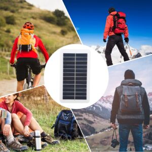 5V 2W 400mA Mini Solar Panel, USB Waterproof Solar Charger Heat Resistant Micro Solar Panels, Protable Solar Panel Kit Mini Solar Cell for Phone Appliance Household Lighting