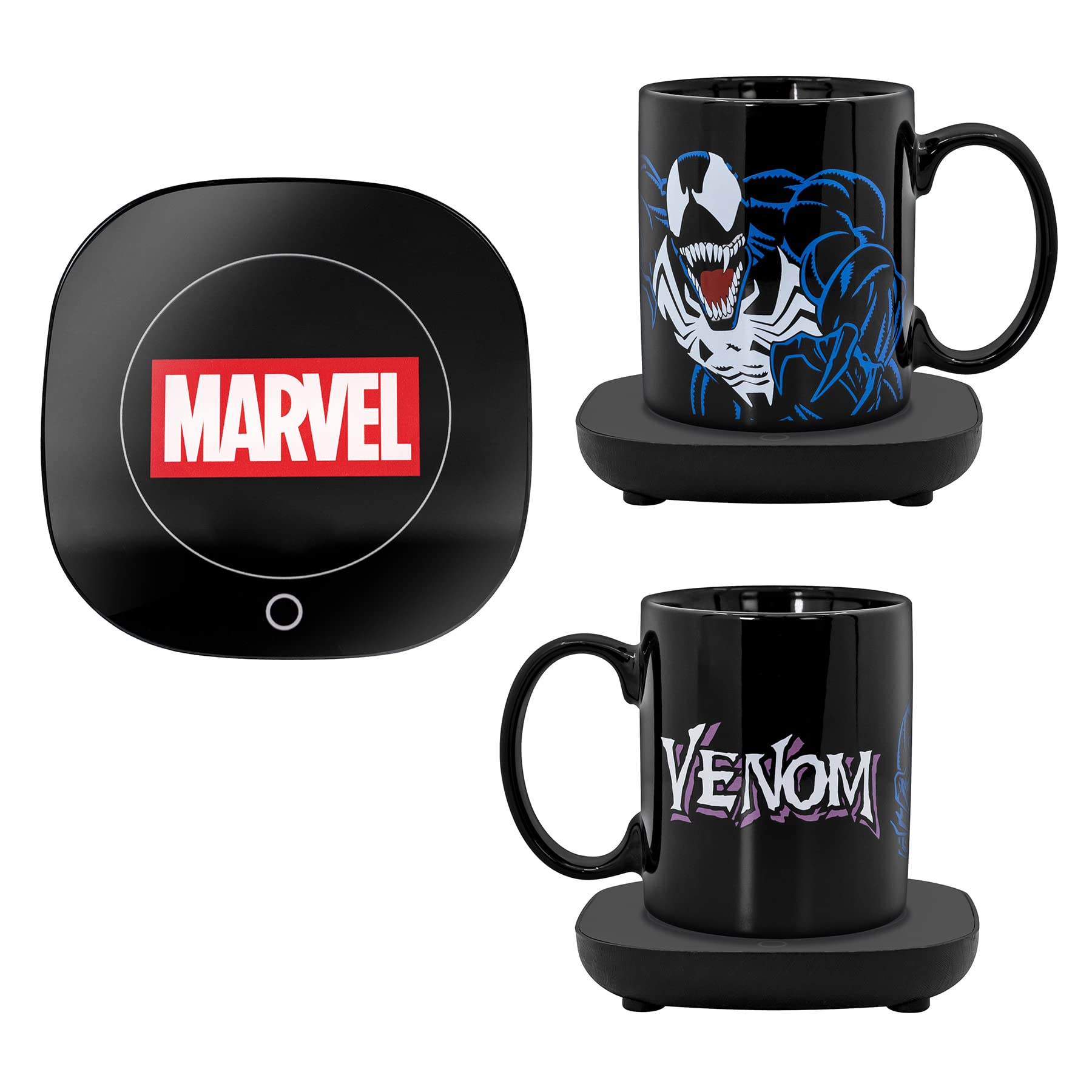 Uncanny Brands Marvel Venom Mug Warmer with Mug – Keeps Your Favorite Beverage Warm - Auto Shut On/Off