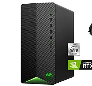 HP 2022 Pavilion Gaming Desktop TG01 Gaming Desktop, Intel Core i5-10400F Processor, NVIDIA GeForce RTX 3060, 9 Ports, HDMI, Wireless-AC, Bluetooth, Windows 11 Home (32GB RAM | 1TB SSD)