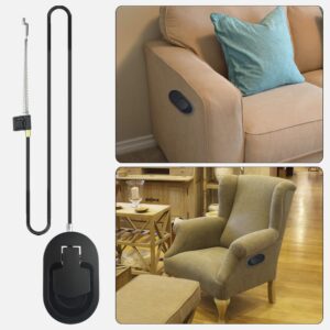 WMYCONGCONG 2 Set Sofa Recliner Replacement Parts Couch Recliner Replacement Cable with D-Ring Release Pull Handle Compatible with Ashley and Most Recliner Sofa