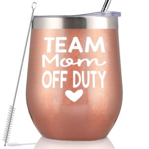 mothers day gift-team mom off duty-cheerleading coach-coach birthday gift-high school coach-cheer mom-end of season gift-team mom-baseball mom-soccer mom-sports mom-12oz tumbler coffee cup mug