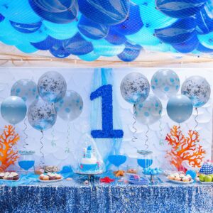 Cheerland Ocean Theme Under the Sea Balloon Garland for Blue Birthday Party Decorations Blue Beach Summer Party Balloons Arch Kid's Bday Baby Bridal Shower Grdaution Party Supplies