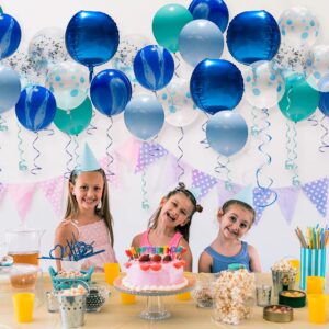 Cheerland Ocean Theme Under the Sea Balloon Garland for Blue Birthday Party Decorations Blue Beach Summer Party Balloons Arch Kid's Bday Baby Bridal Shower Grdaution Party Supplies