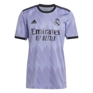 adidas men's soccer real madrid 22/23 away jersey (as1, alpha, l, regular, regular, large) light purple