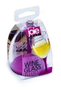 joie wine glass to go, portable wine glass, detachable stem, bpa-free