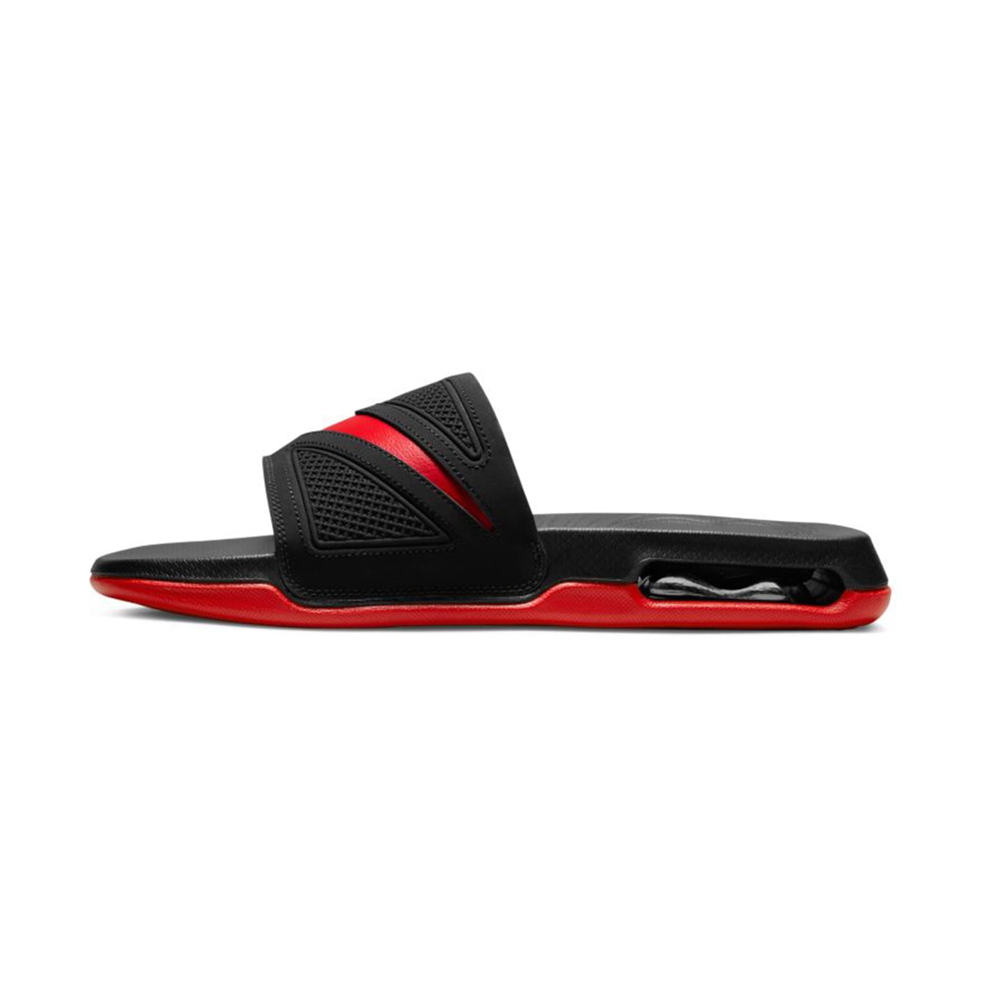 Nike Air Max Cirro Just Do It Athletic Sandal Solarsoft Slide (BLACK/UNIVERSITY RED, numeric_10)