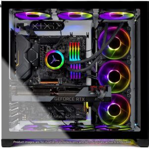 Skytech Gaming Prism II Gaming PC Desktop – AMD Ryzen 9 3900X 3.8 GHz, RTX 3090, 1TB NVME Gen4 SSD, 32G DDR4 3600 RGB, 850W Gold PSU, 360mm AIO, AC Wi-Fi, Windows 10 Home 64-bit (Renewed Premium)