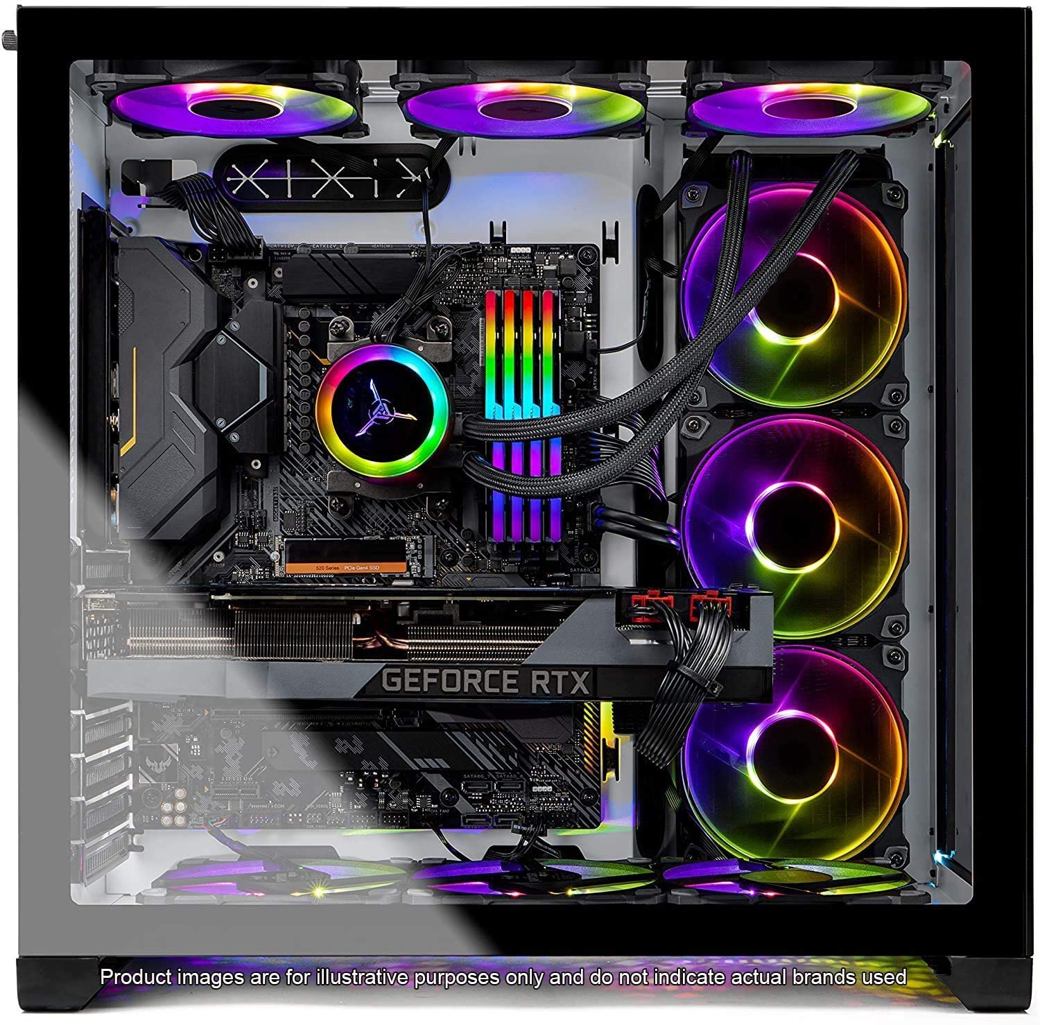 Skytech Gaming Prism II Gaming PC Desktop – AMD Ryzen 9 3900X 3.8 GHz, RTX 3090, 1TB NVME Gen4 SSD, 32G DDR4 3600 RGB, 850W Gold PSU, 360mm AIO, AC Wi-Fi, Windows 10 Home 64-bit (Renewed Premium)