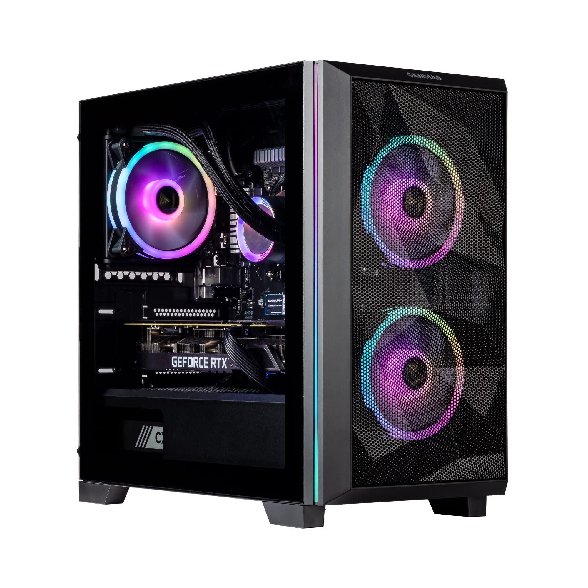 Velztorm Mini Pilum CTO Gaming Desktop PC (AMD Ryzen 7-5700X 8-Core, GeForce RTX 3060, 16GB DDR4, 1TB PCIe SSD + 1TB HDD (3.5), 120mm AIO, RGB Fans, 750W PSU, WiFi 5, BT, Win10H) VELZ0058