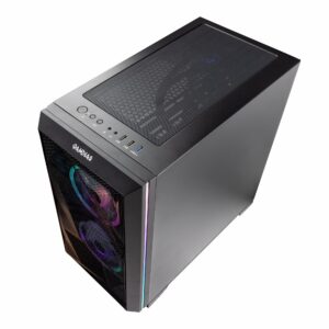 Velztorm Mini Pilum CTO Gaming Desktop PC (AMD Ryzen 7-5700X 8-Core, GeForce RTX 3060, 16GB DDR4, 1TB PCIe SSD + 1TB HDD (3.5), 120mm AIO, RGB Fans, 750W PSU, WiFi 5, BT, Win10H) VELZ0058