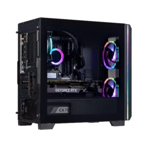 Velztorm Mini Pilum CTO Gaming Desktop PC (AMD Ryzen 7-5700X 8-Core, GeForce RTX 3060, 16GB DDR4, 1TB PCIe SSD + 1TB HDD (3.5), 120mm AIO, RGB Fans, 750W PSU, WiFi 5, BT, Win10H) VELZ0058