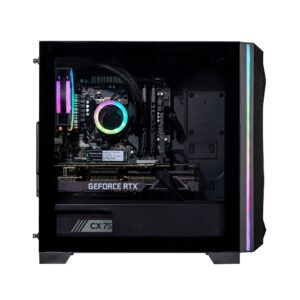 Velztorm Mini Pilum CTO Gaming Desktop PC (AMD Ryzen 7-5700X 8-Core, GeForce RTX 3060, 16GB DDR4, 1TB PCIe SSD + 1TB HDD (3.5), 120mm AIO, RGB Fans, 750W PSU, WiFi 5, BT, Win10H) VELZ0058