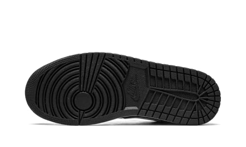Jordan Nike Women's Air 1 Low UNC Basketball Shoe, White/Black/White, 6.5