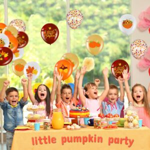 45 Pcs Little Pumpkin Balloons,Thanksgiving Party Balloon Autumn Fall Themed Balloons for Thanksgiving Outdoor Indoor Decoration Baby Shower Kids Birthday Wedding Party Favor Supplies,12 Inches