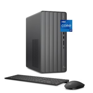 HP Envy Desktop, NVIDIA GeForce RTX 3050, 12th Gen Intel Core i7-12700, 16 GB SDRAM, 1 TB SSD, Windows 11 Home, Wi-Fi 6 & Bluetooth, Wireless Keyboard & Mouse, Pre-Built PC Tower (TE01-3050, 2022)