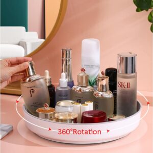 Kaxich Lazy Susan Organizer, 2in1 Lazy Susan Turntable for Cabinet 360 Degree Rotating Spice Rack for Kitchen Cupboard Pantry Bathroom Refrigerator