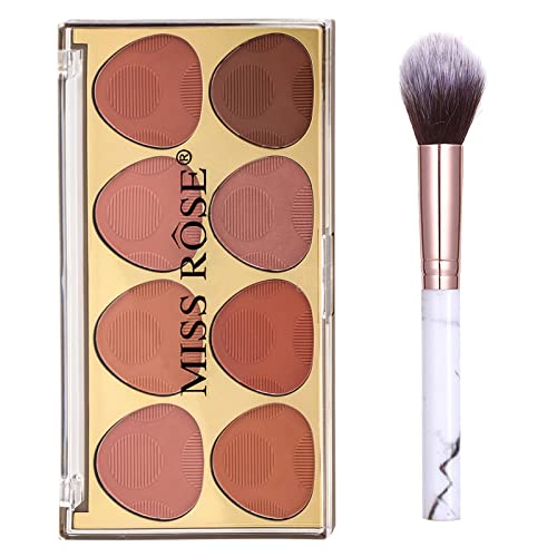 Blush Palette, Matte Mineral Blush Powder Face Blush,Contour and Highlight Blush Palette,Professional Facial Beauty Cosmetic Makeup Blush (#Blush-02)