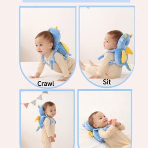 Toddler Baby Head Protection Cushion Backpack Wear,Dinosaur